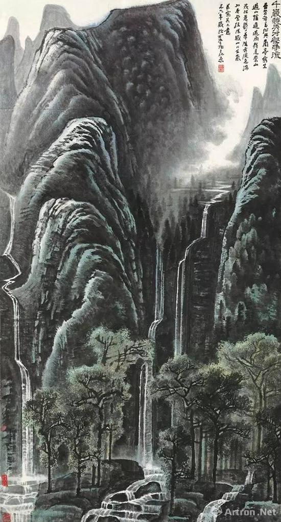 李可染 《千巖競秀萬壑爭流》 成交價(jià)：1.22億港幣